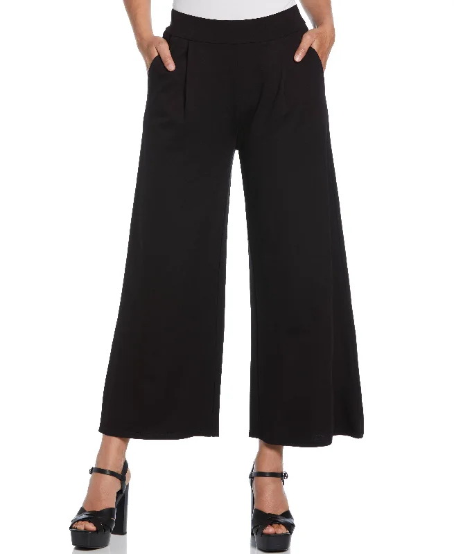 Ponte Knit Pull-On Crop Pant Stylish Harem Pants