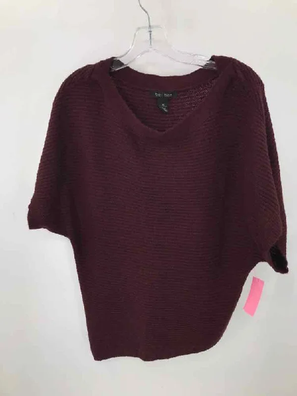 Pre-Owned WHBM Purple Size XS Sweater Herringbone Houndstooth Plaid