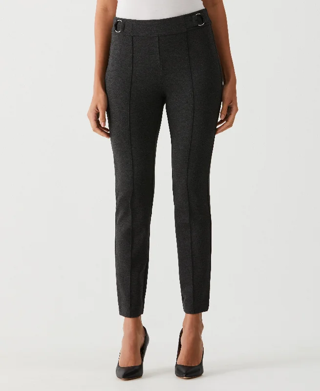 Slim Leg Ankle Pant with Hardware Casual Track Pants
