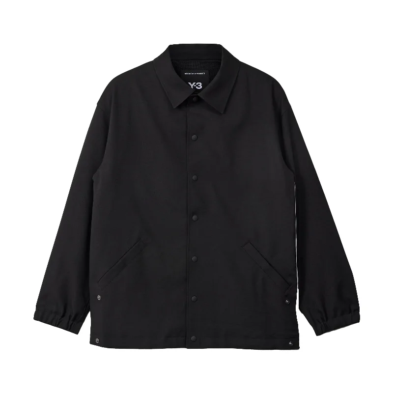 ADIDAS Y-3 Sport Uniform 3 Stripes Jacket Black Elasticated Jacket Padded Jacket Insulated Jacket