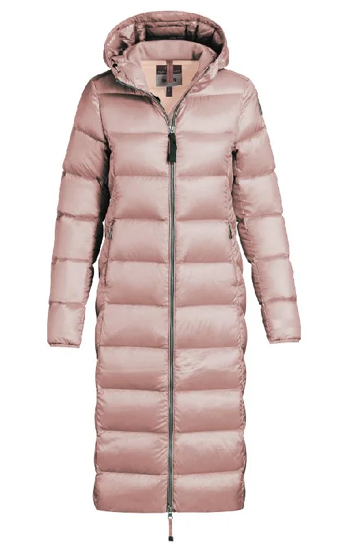 Parajumpers Leah Womens Long Winter Jacket Powder Pink Quilted Jacket Puffer Jacket Insulated Jacket Parajumpers Leah Womens Long Winter Jacket Powder Pink Quilted Jacket Puffer Jacket Insulated Jacket