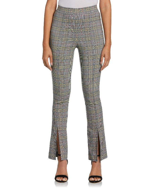 Slit Front Pull-On Pant Classic Bootcut Trousers