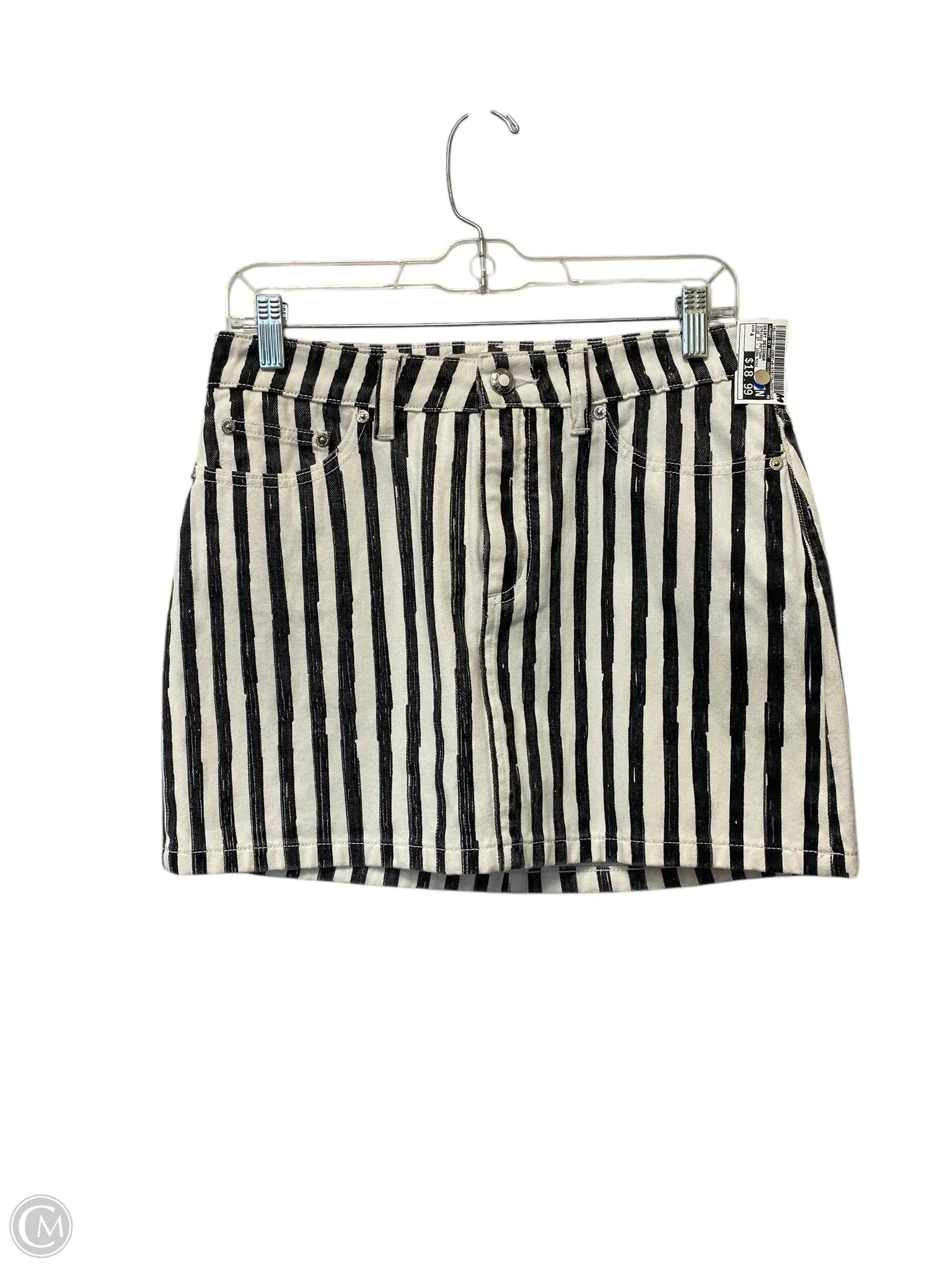 Skirt Designer By Marc By Marc Jacobs In Striped Pattern, Size: 4 linen skirt relaxed