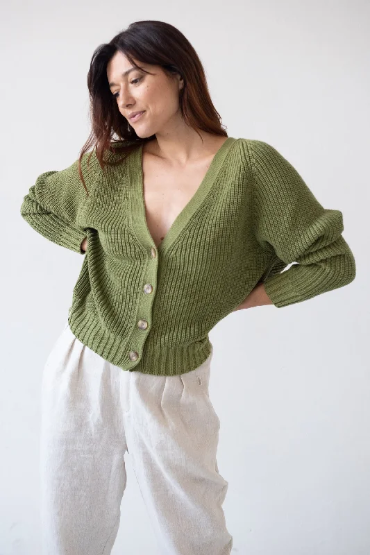 Golah Short Jacket Green Welt Pockets Slit Pockets Flap Pockets
