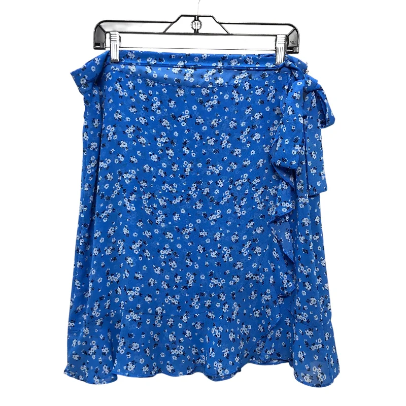 Skirt Designer By Karl Lagerfeld In Blue, Size:12 low waist skirt