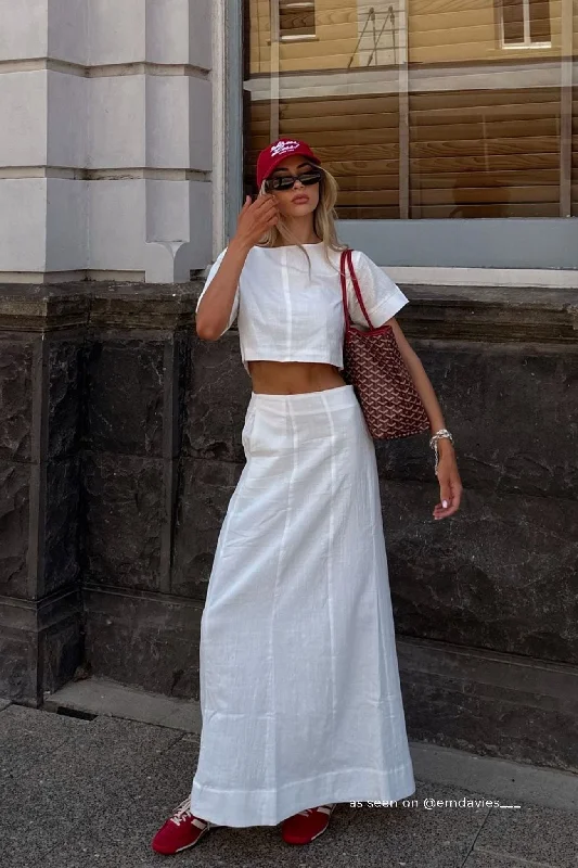 MILLA MAXI SKIRT leather skirt bold