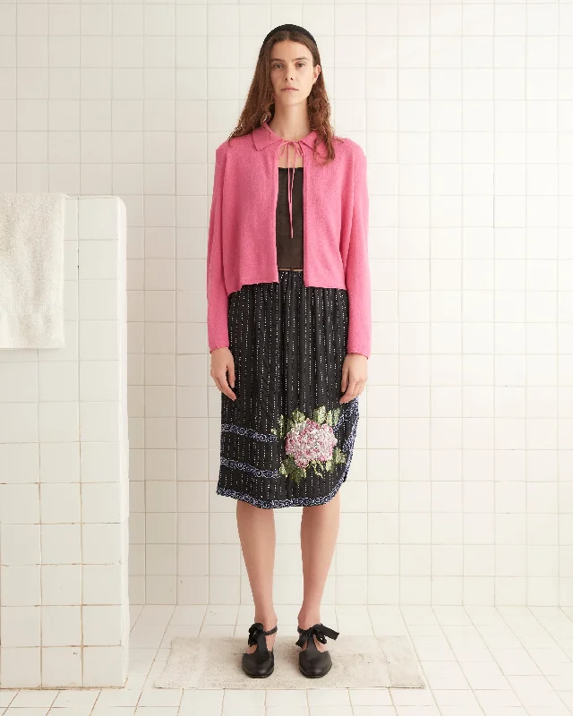 Beaded Bourbon Rose Skirt breathable skirt fabric