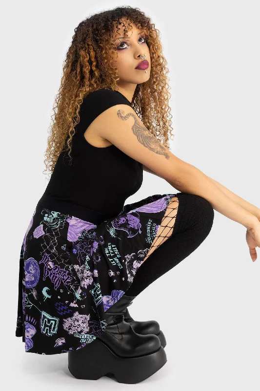 Haunt It Mini Skirt casual skirt length