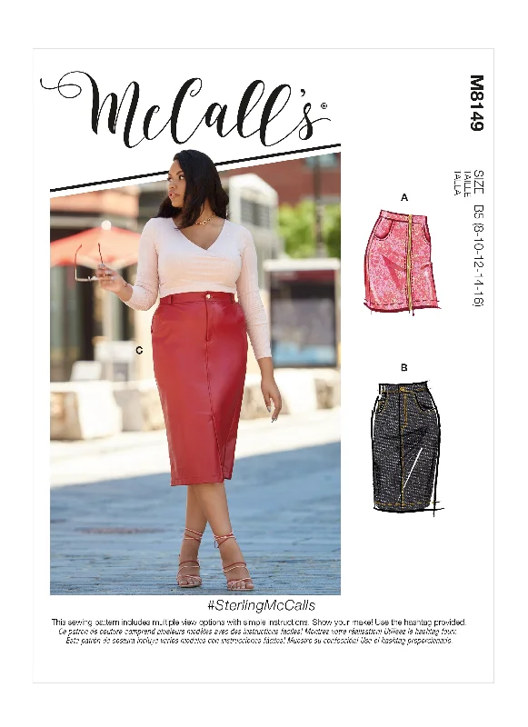 McCall's Pattern M8149 Misses' & Women's Skirts summer skirt style