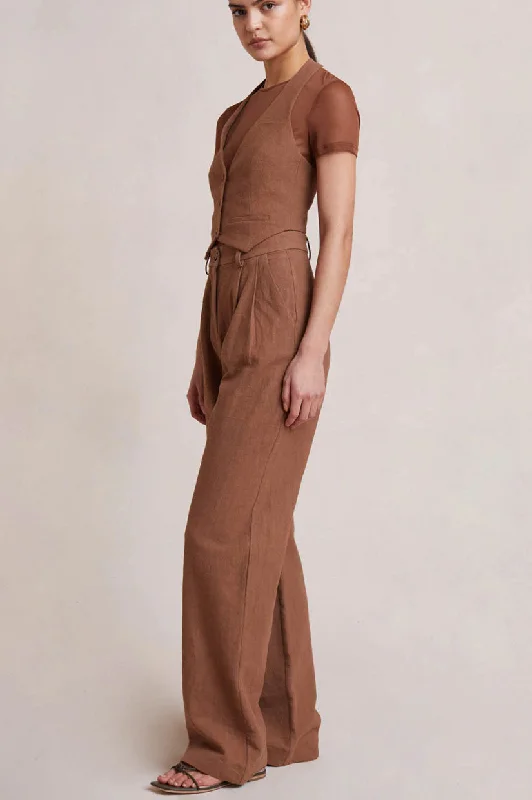 Bec & Bridge Bonnie Pant - Cacao Trendy Work Pants