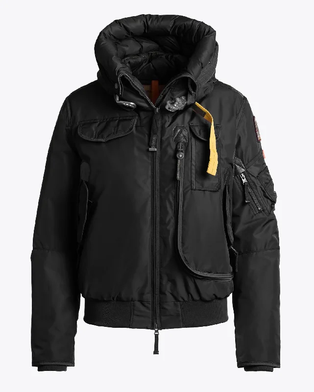Parajumpers Gobi Base Women's Black 541 Winter Jacket  PWJCKMA31 FW24 Toggled Jacket Drawstring Jacket Belted Jacket