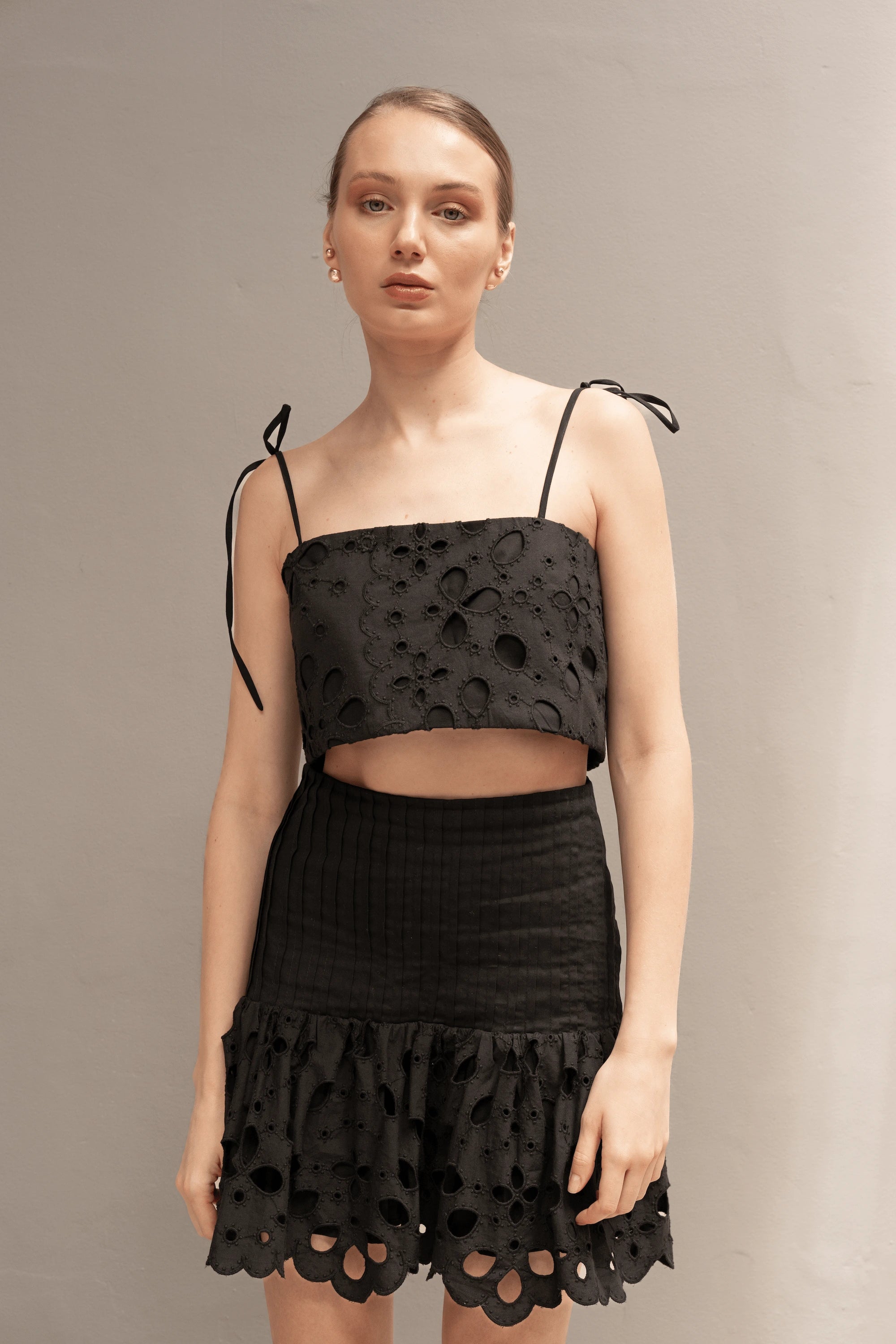 EMELIE MINI MINI SKIRT silk skirt smooth