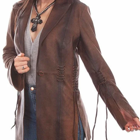 Scully Women's Unlined Leather Jacket with Lacing Detail Jersey Jacket Tulle Jacket Batik Jacket Scully Women's Unlined Leather Jacket with Lacing Detail Jersey Jacket Tulle Jacket Batik Jacket