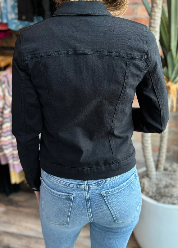Zip Front L/S Jacket Satin Jacket Silk Jacket Chiffon Jacket