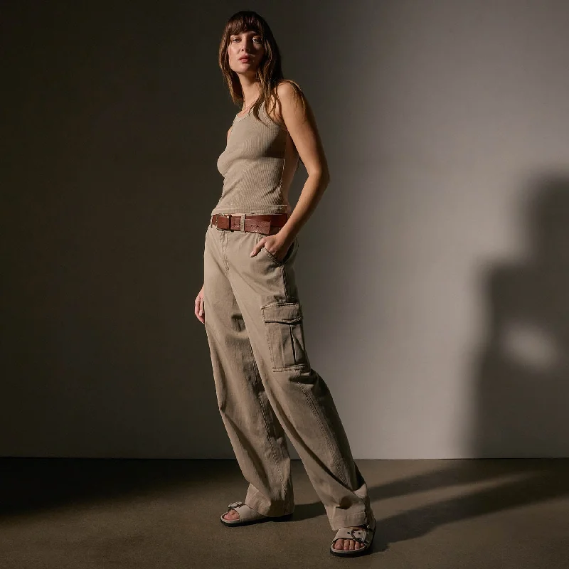 Army Cotton Slub Cargo Pant - Overcast Pigment Classic Straight-Leg Pants