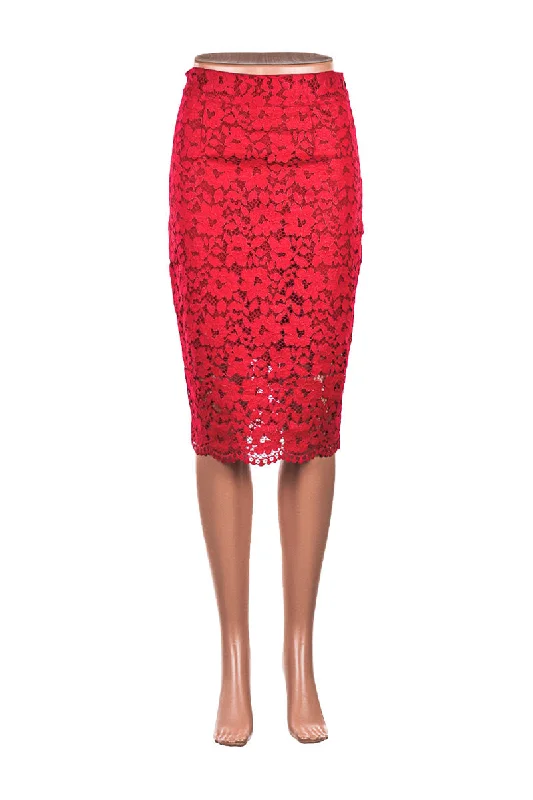 Marciano Skirt ruffled skirt detail