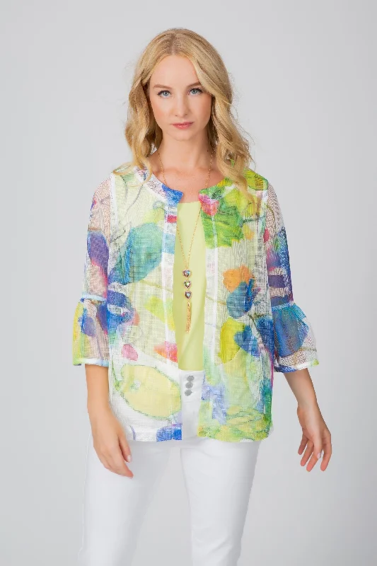 Watercolor Mesh Jacket Trench Coat Raincoat Waterproof Jacket