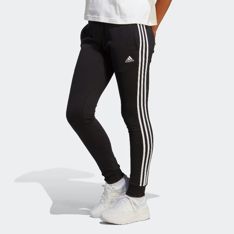 ESSENTIALS 3-STRIPES FRENCH TERRY CUFFED PANTS Relaxed Casual Leggings