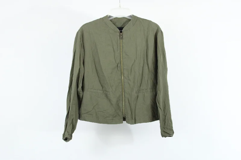Who What Wear Olive Green Jacket | S Denim Jacket Leather Jacket Suede Jacket