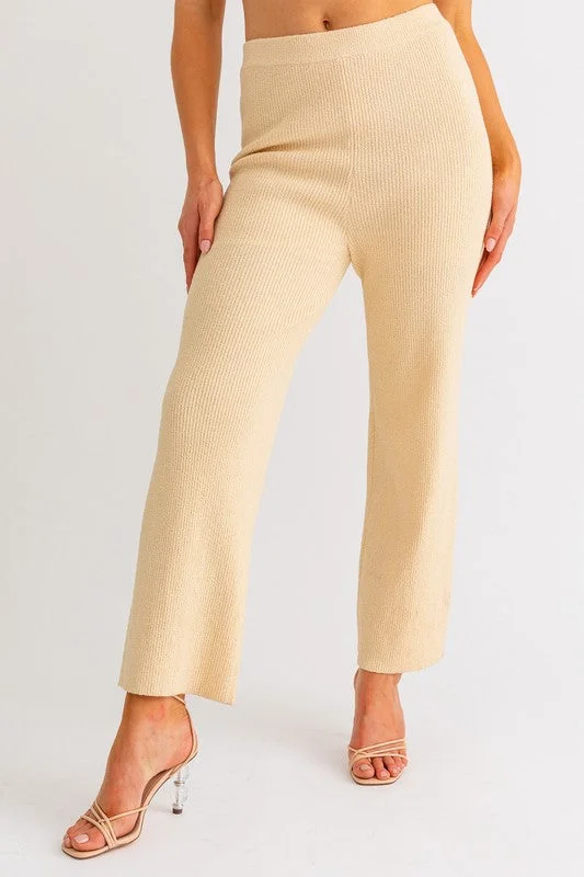 Local Charm Cropped Knit Pants - Final Sale Cozy Knit Pants