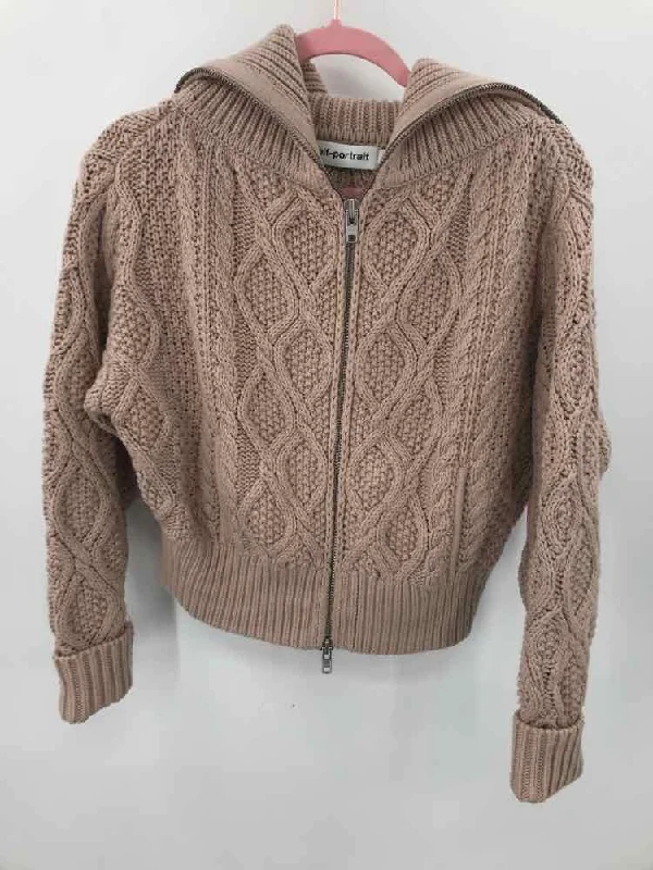 Pre-Owned Self Portrait Pink Size Small Sweater Fitted Slim Tailored