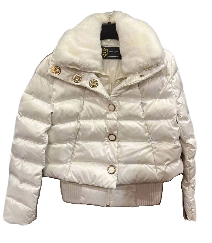 White Down Winter Bomber Jacket Made in Italian Fashion with Rex Fur Bergen of Norway Fleece Jacket Down Jacket Parka White Down Winter Bomber Jacket Made in Italian Fashion with Rex Fur Bergen of Norway Fleece Jacket Down Jacket Parka