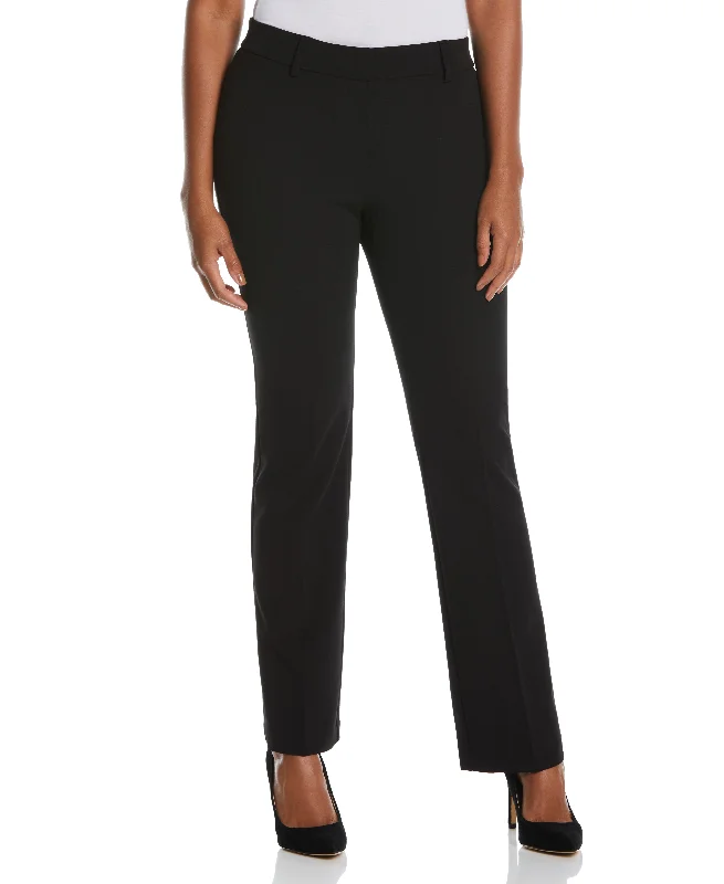 PETITE STRETCH CREPE PANT - CLASSIC FIT - Classic Fit Fashionable Track Pants