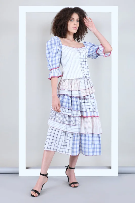 "Britina" Hand Woven Skirt denim skirt casual