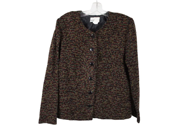 Robyn Faune Jacket | M Notch Collar Jacket Peter Pan Collar Jacket Cowl Neck Jacket