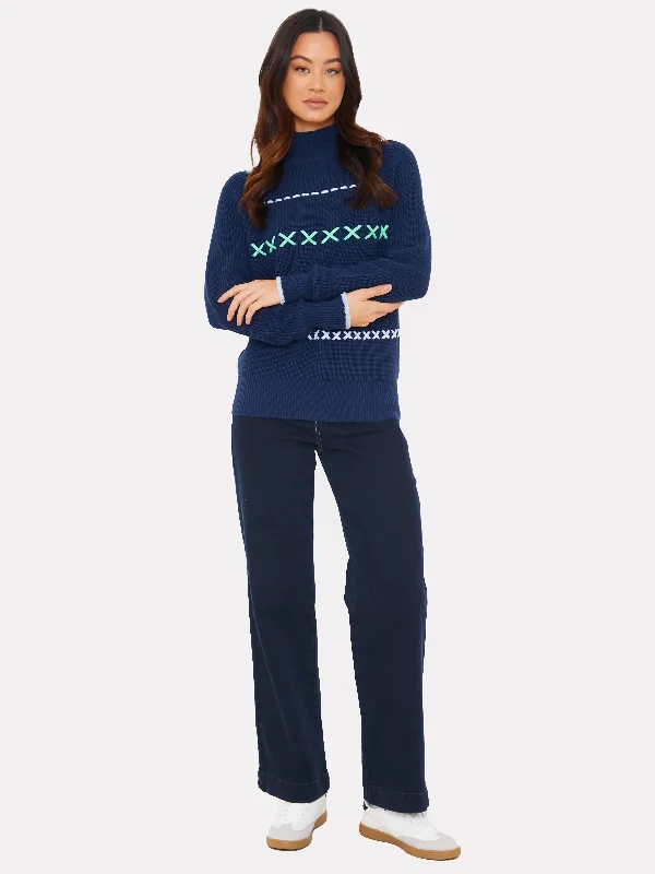 WISPR by Brodie Mock Shaker Sweater Beaded Sweater Sequined Faux Fur