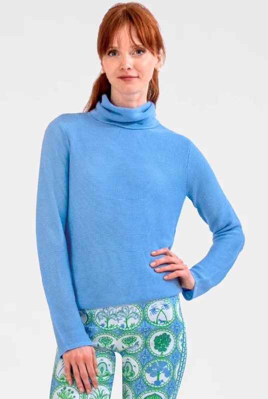 Gretchen Scott Knit Turtleneck Sweater in Peri Modern Contemporary Chic
