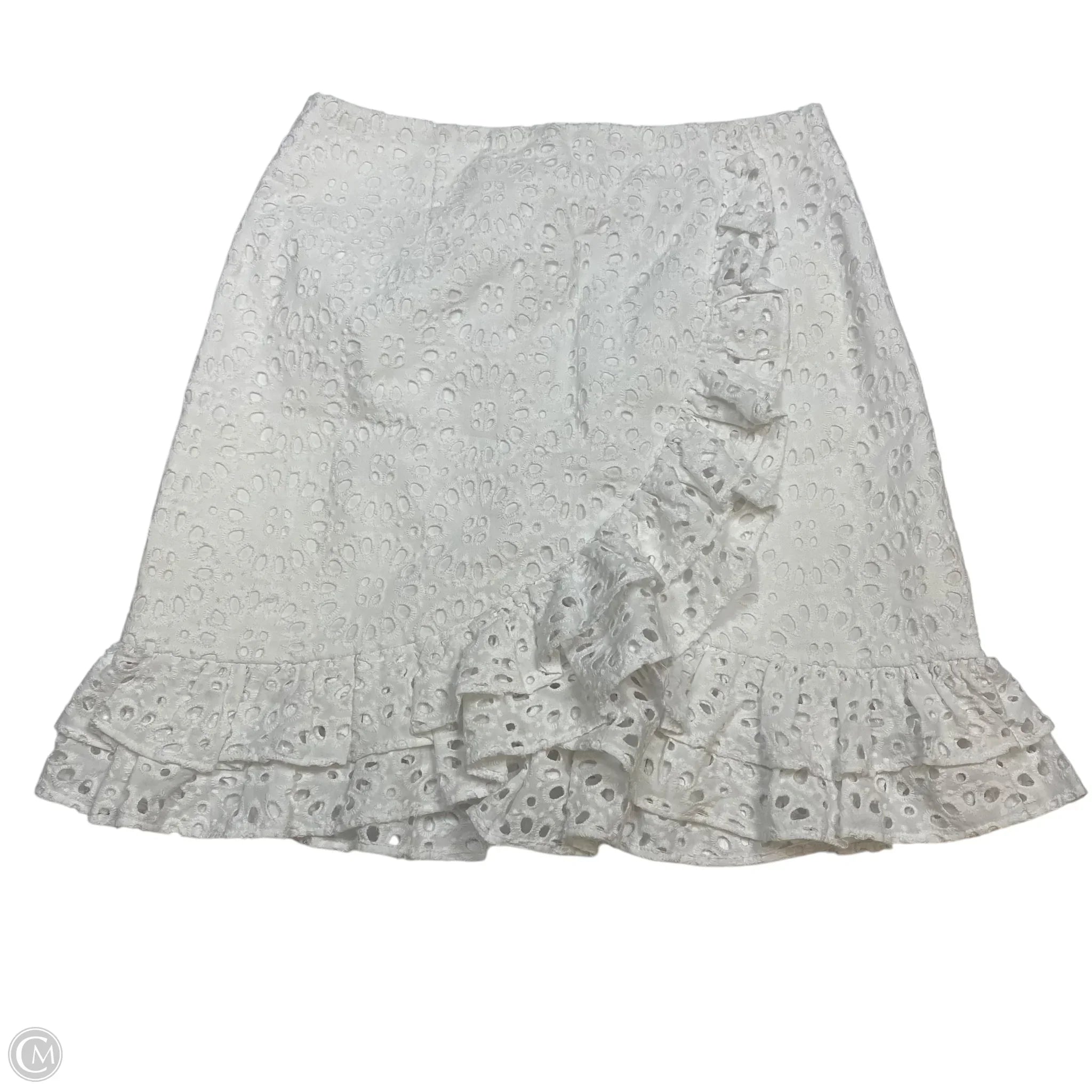 Skirt Designer By Lilly Pulitzer In White, Size: S spandex blend skirt