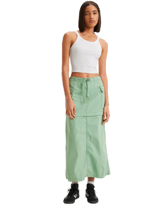 Convertible Cargo Skirt wool skirt sturdy