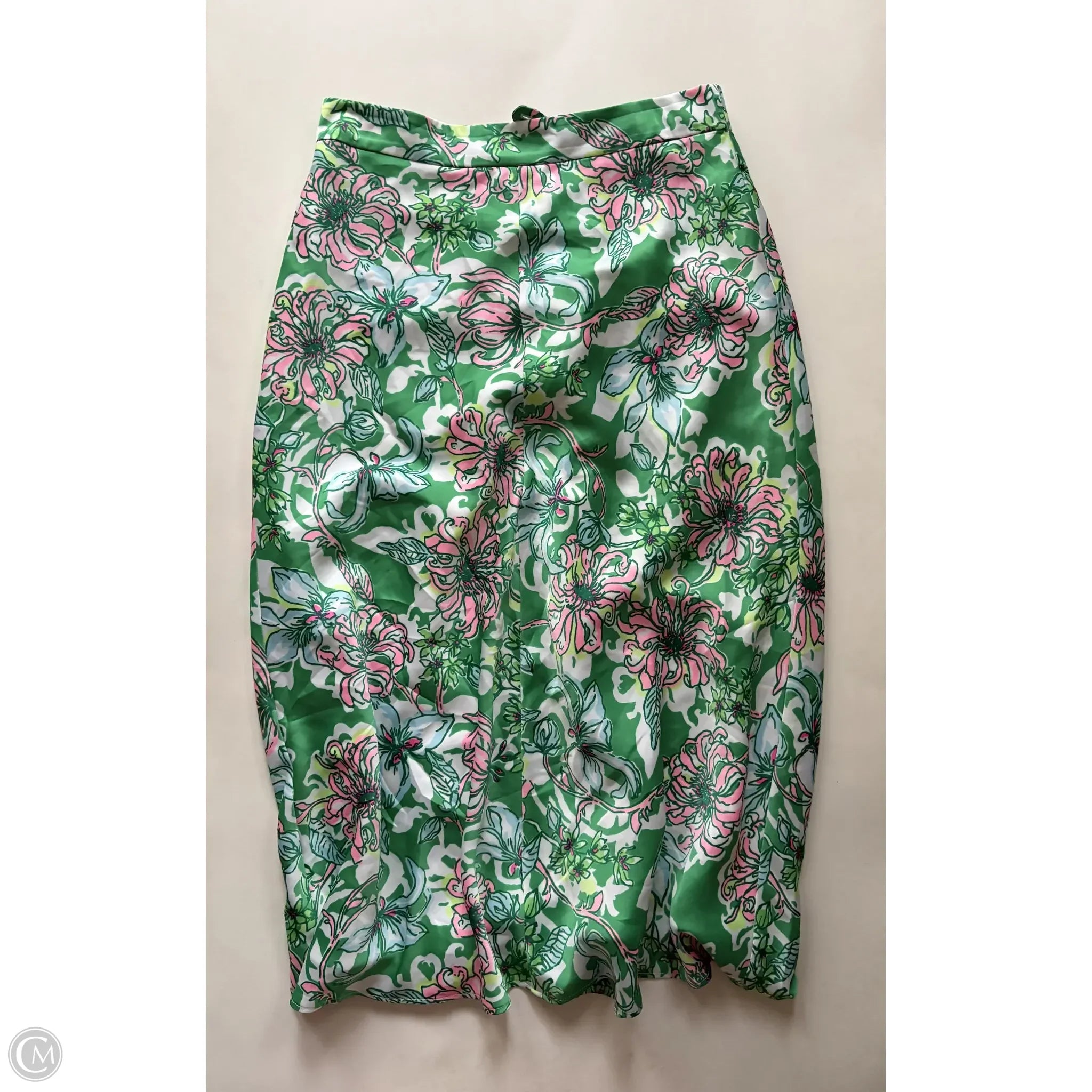 Skirt Designer By Lilly Pulitzer In Green, Size: 4 cotton skirt soft