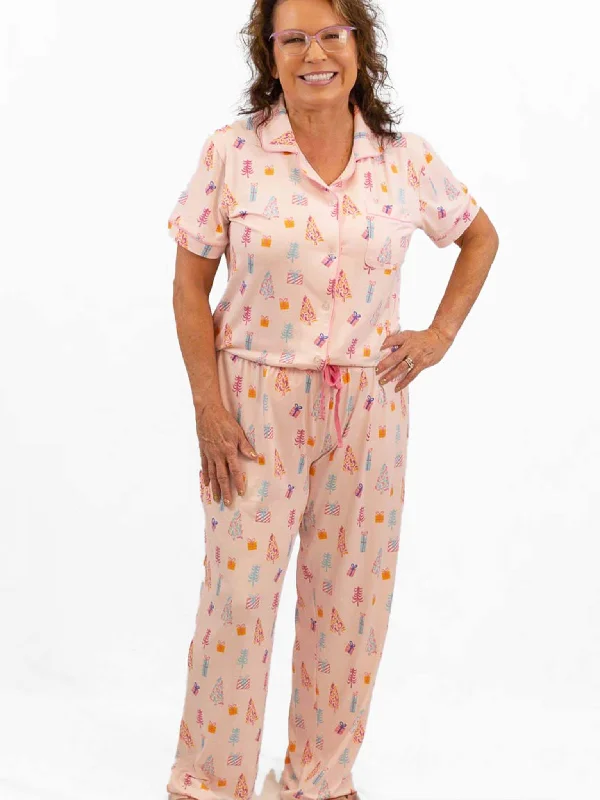 Twinkle Tree Christmas Pajama Pants Fashionable Jogger Pants
