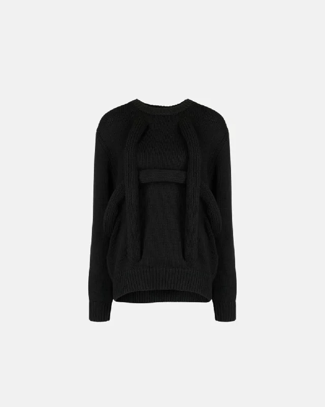 Comme Des Garcons Knit Pipe Sweater Black Hooded Sweater Collared Sweater Shawl Collar Comme Des Garcons Knit Pipe Sweater Black Hooded Sweater Collared Sweater Shawl Collar