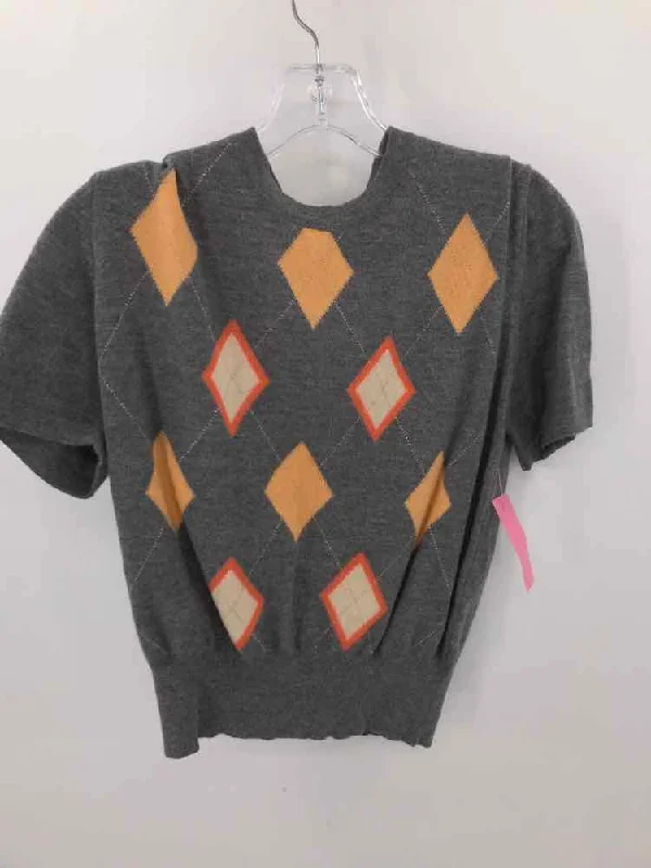 Pre-Owned Escada Grey Size 36 Sweater Mesh Sweater Canvas Denim