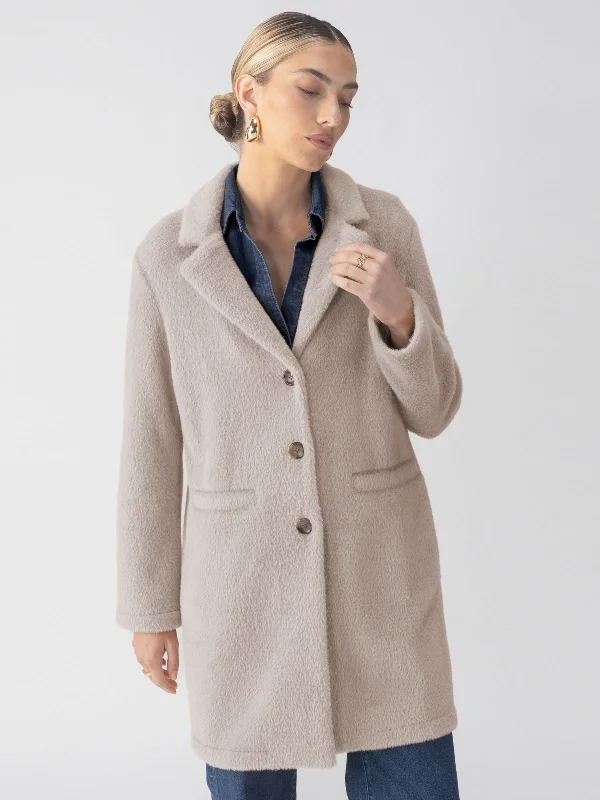 Hometown Jacket Ash Grey Wool Fabric Cashmere Fabric Tweed Fabric