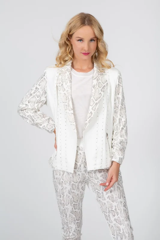 Viva Glam Moto Jacket Boat Neck Shawl Collar Notched Collar