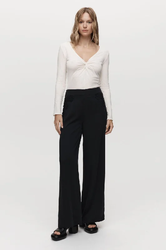 Marle Everett Pant - Black Cozy Jogger Leggings