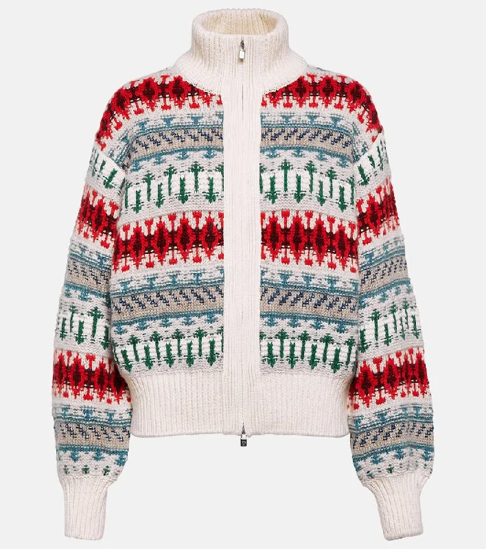 Loro Piana Cashmere zip-up sweater Stretchy Elastic Breathable