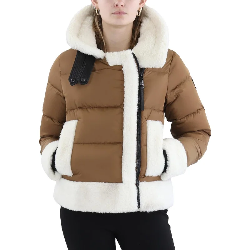 SAM. Womens Insulated Nylon Puffer Jacket Mesh Jacket Canvas Jacket Denim Jacket