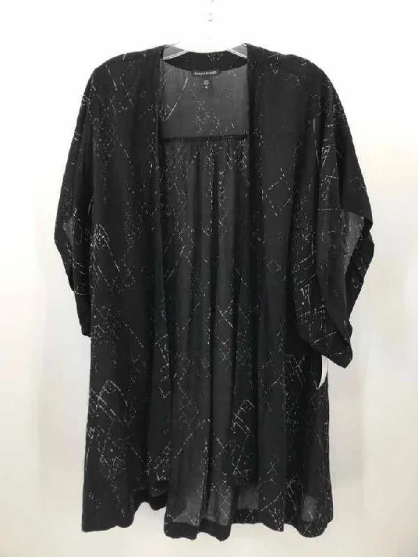 Pre-Owned Eileen Fisher Black Size Small Printed Sweater Boxy Sweater Fitted Sweater A-Line