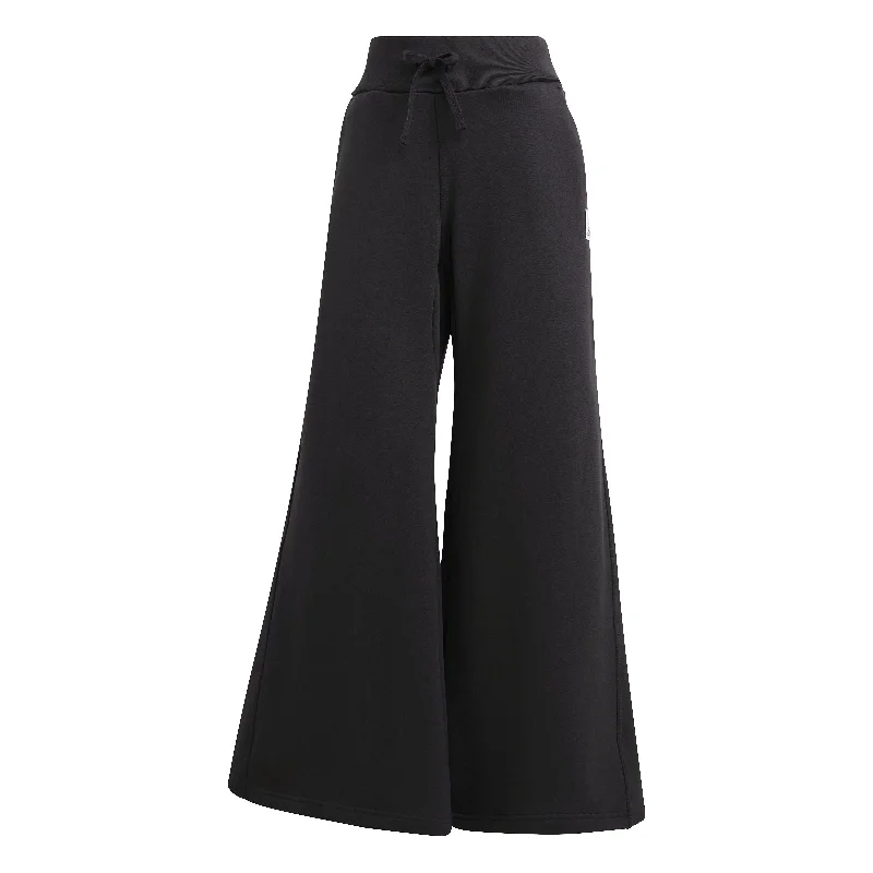 LOUNGE FLEECE WIDE PANTS Sleek Black Pants