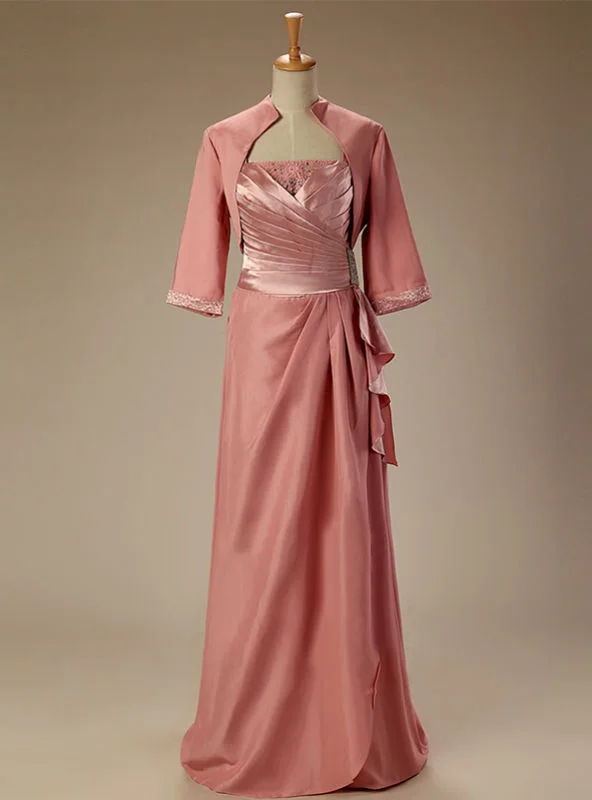 A Line Floor Length With Jacket Plus Size Mother Of The Bride Dresses Nylon Jacket Polyester Jacket Spandex Jacket A Line Floor Length With Jacket Plus Size Mother Of The Bride Dresses Nylon Jacket Polyester Jacket Spandex Jacket