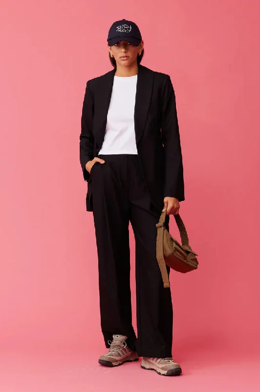 Ruby Carmy Pant - Black Chic Checkered Pants