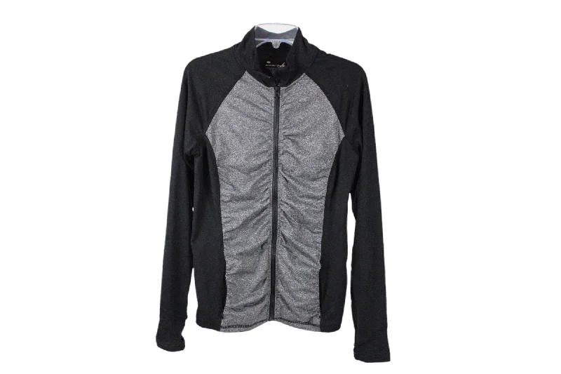 Exertek Black Athletic Jacket | S Front Pockets Side Pockets Patch Pockets