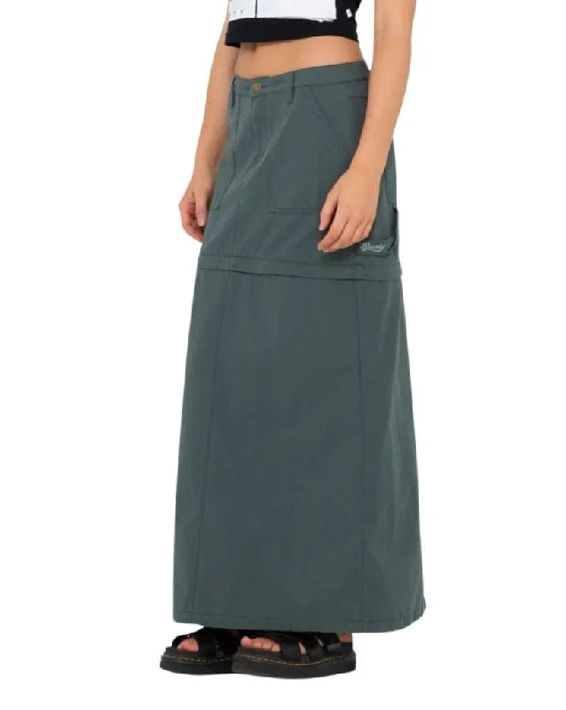 Billie Low Rise Ripstop Zip Off Skirt chiffon skirt flowing
