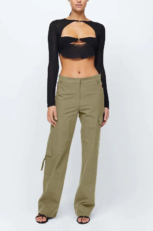 Bec & Bridge Riley Pant - Khaki Formal Slim Pants