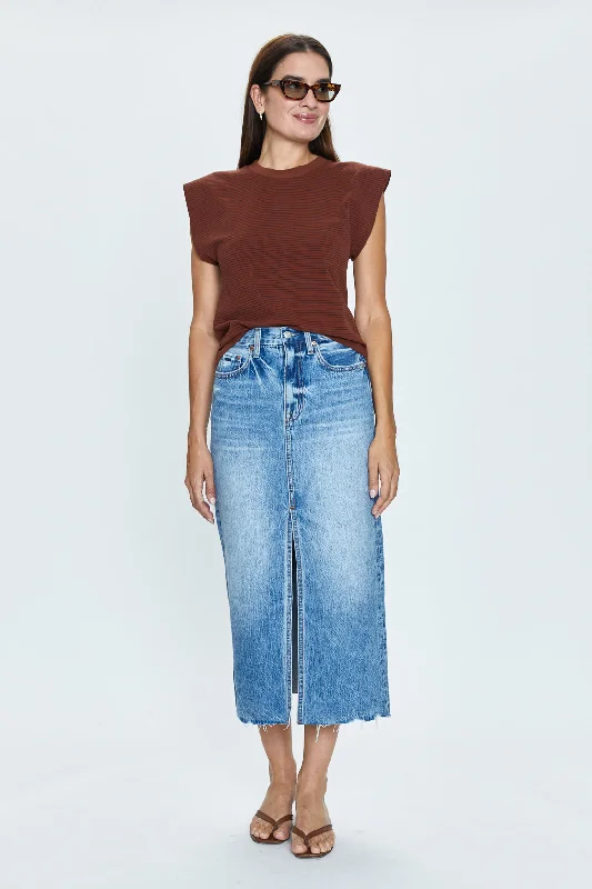Alice Midi Skirt - Portait Vintage velvet skirt luxury